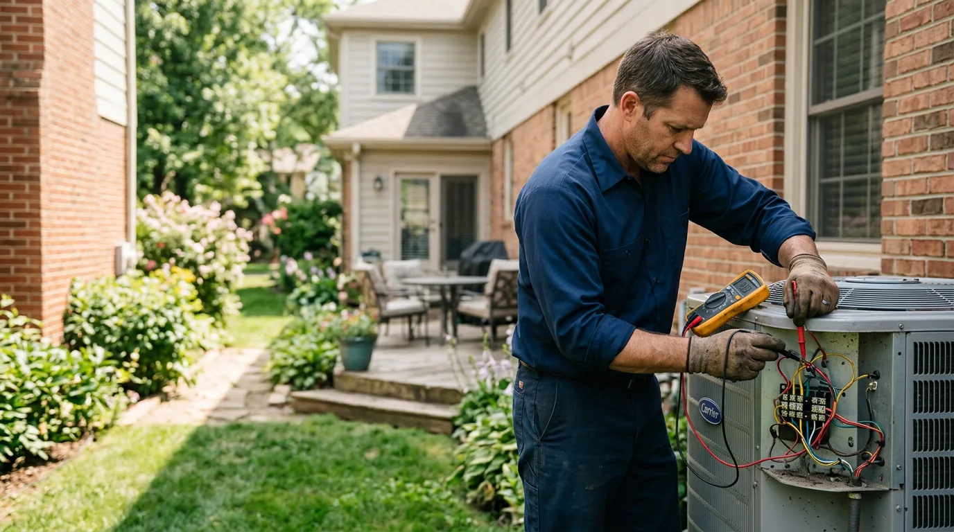HVAC technician working near Avoca, WI